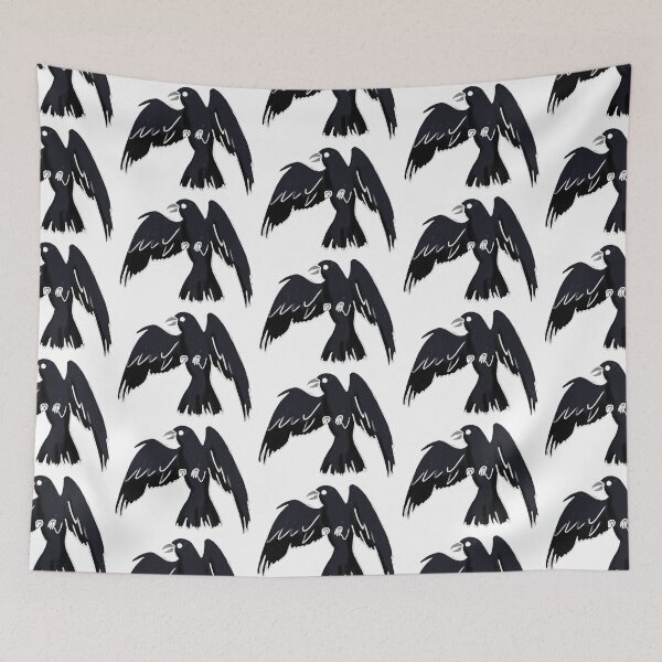 Item preview, Spooky crow flying designed and sold by Mayarart.
