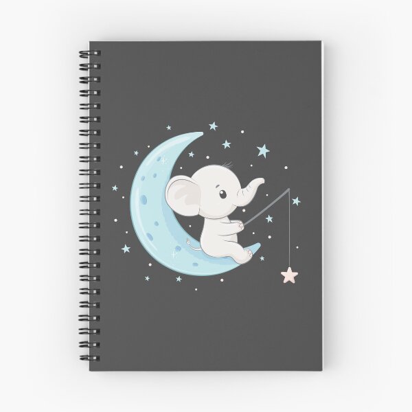 Item preview, Luna azul y elefante designed and sold by Red-Master.