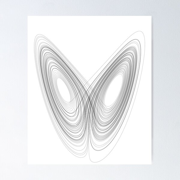 Item preview, Chaos and the butterfly effect (Black) designed and sold by eaguileram.