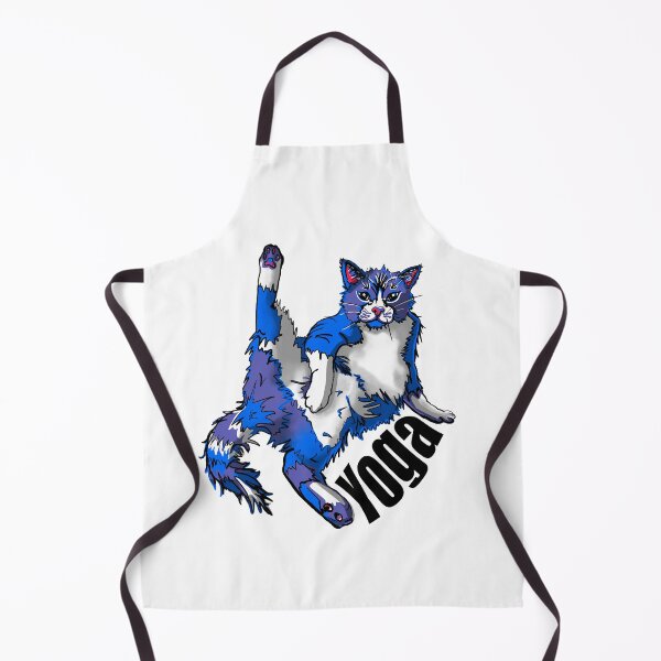 Item preview, Yoga cat. Side stretch, designed and sold by DebbieJoyArt.