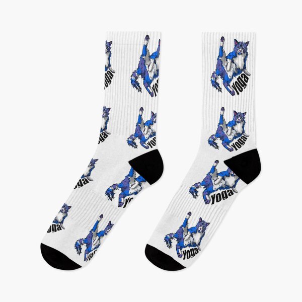 Item preview, Yoga cat. Side stretch,  designed and sold by DebbieJoyArt.