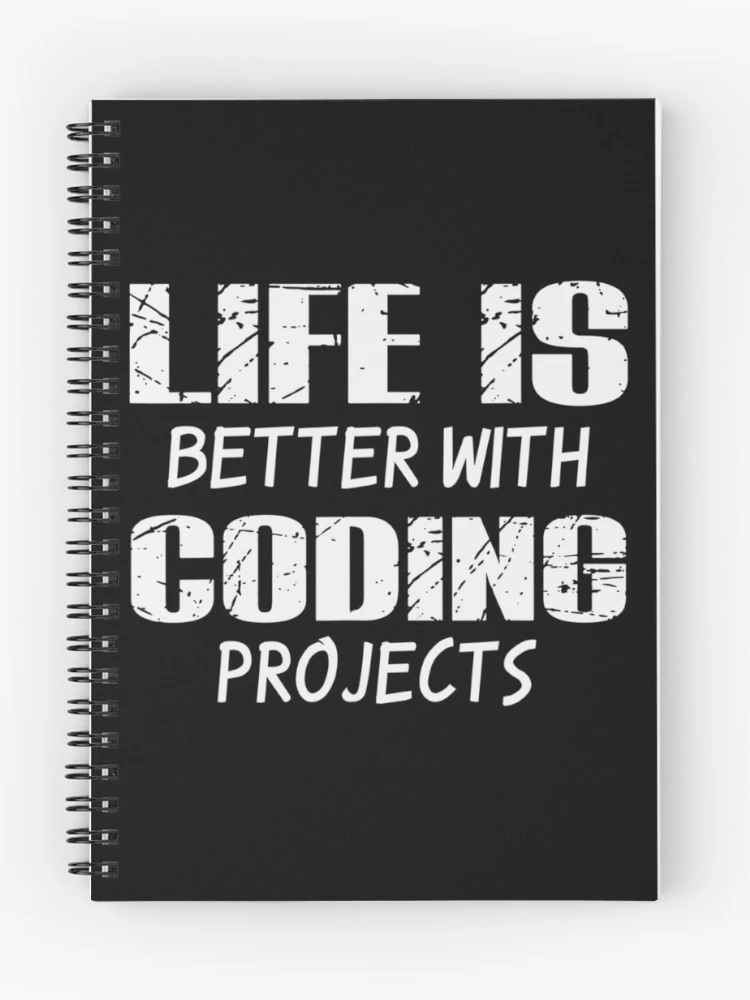 Thumbnail 1 of 3, Journal, Funny Works Coding Project Saying Programmer Code Coder designed and sold by CHTankdesign.
