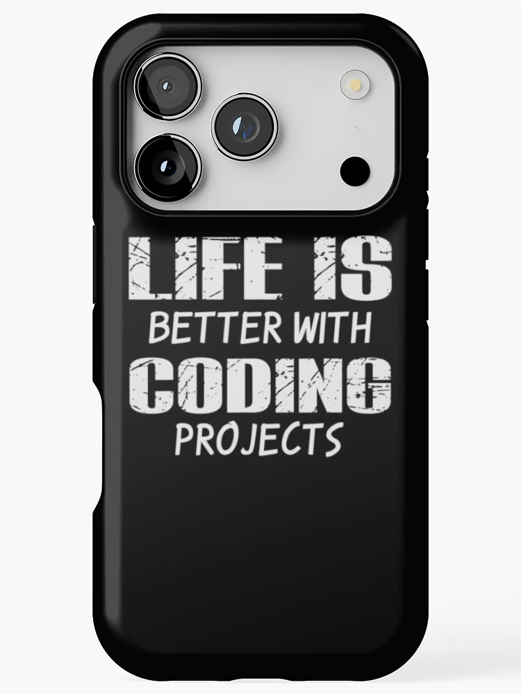Thumbnail 1 of 4, iPhone Case, Funny Works Coding Project Saying Programmer Code Coder designed and sold by CHTankdesign.
