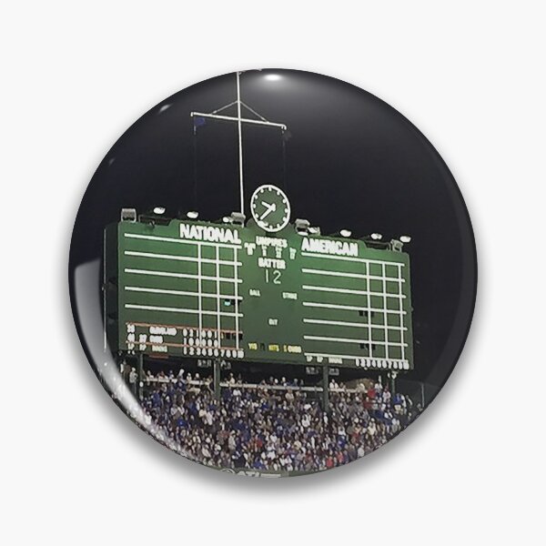Item preview, Wrigley Field Outfield Scoreboard, Bleacher Bums, centerfield Weigley, Chicago baseball stadium, old ballparks,  designed and sold by Nostrathomas66.
