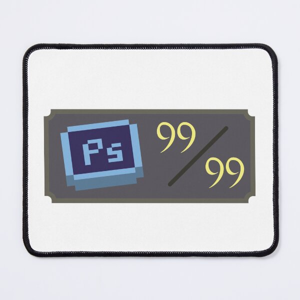 Item preview, Master Level 99 in Photoshop Skill - Rune Scape MMO Funny Meme designed and sold by NickiCollings.