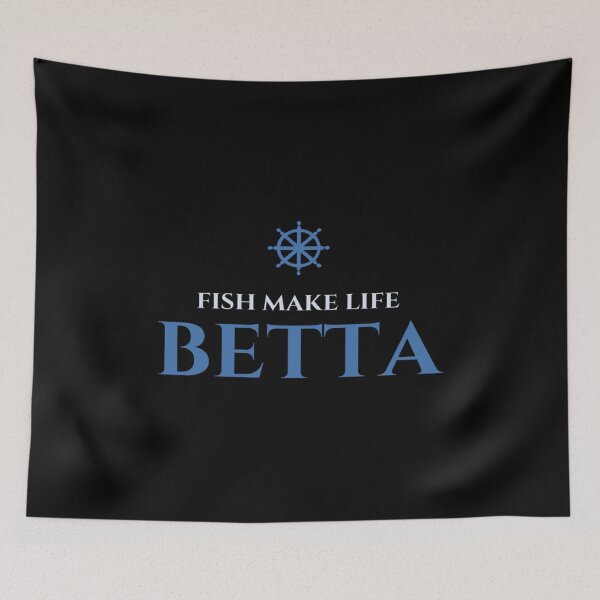 Item preview, Fish Make Life Betta - Funny Fish Lover designed and sold by Zyphrost ★★★★★ (✔).