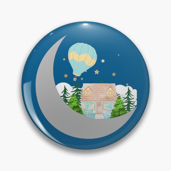 Item preview, Cabin in the woods on the moon - Fantasy designed and sold by LukjanovArt.