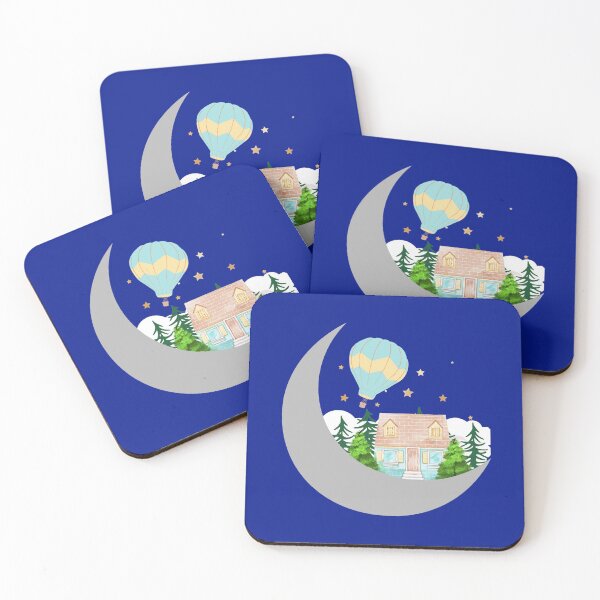 Item preview, Cabin in the woods on the moon - Fantasy designed and sold by LukjanovArt.