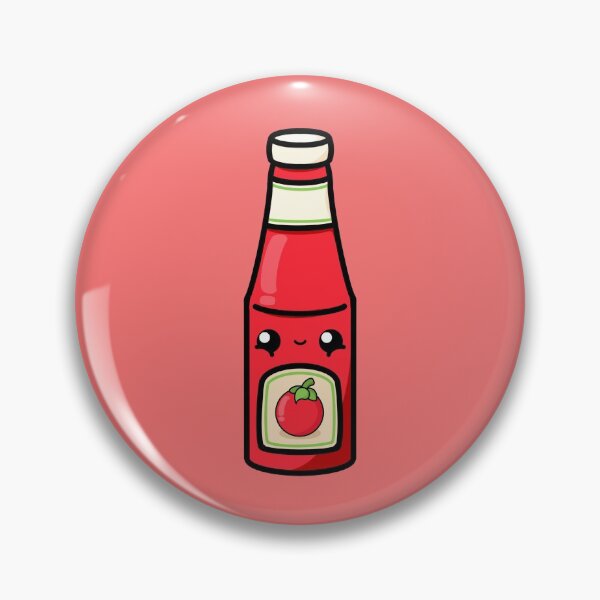 Item preview, Cute Cartoon Tomato Ketchup || Tomato Sauce || Kawaii designed and sold by cookingwithten.