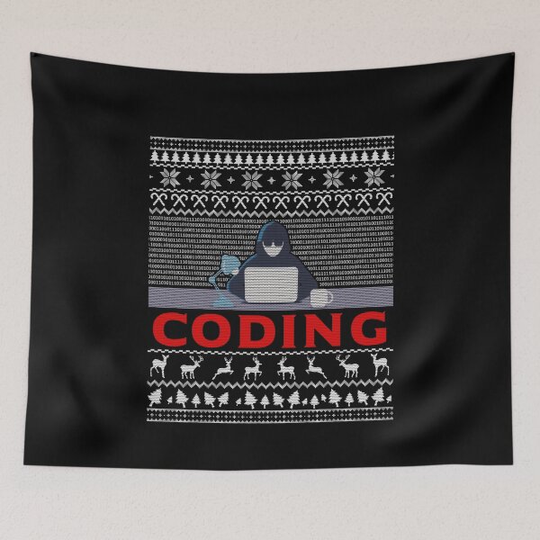 Item preview, Funny Works Coding Ugly Christmas Sweater For Coding Coder Programmer designed and sold by UTVankdesign.
