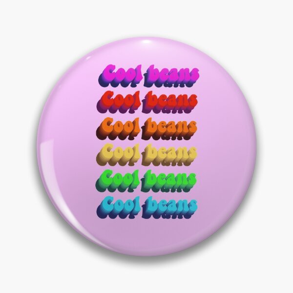 Item preview, Cool beans rainbow slogan  designed and sold by freya kelly.