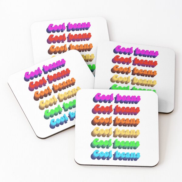 Item preview, Cool beans rainbow slogan  designed and sold by freya kelly.