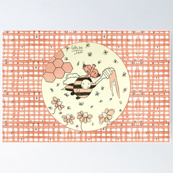 Item preview, Honey Bee Poppy Revisited designed and sold by MagickMama.
