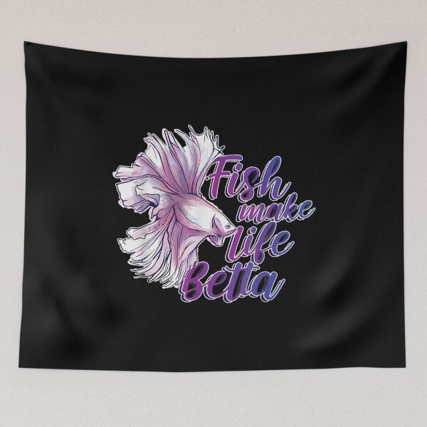 Item preview, Fish Make Life Betta - Funny Fish Lover designed and sold by Zyphrost ★★★★★ (✔).