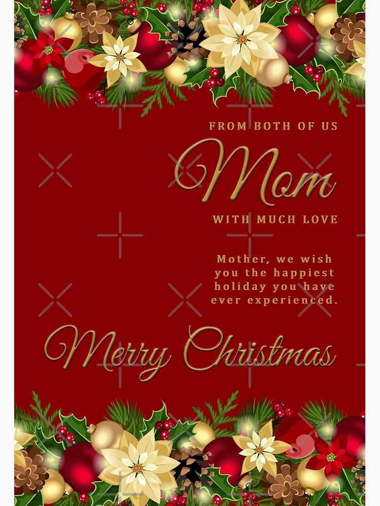 Merry Christmas Wish for Mom Greeting Card | Greeting Card