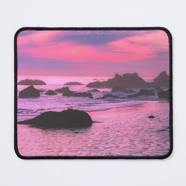 Item preview, Rocky Beach Pink Sunset, Pink Paradise designed and sold by WanderTravels.