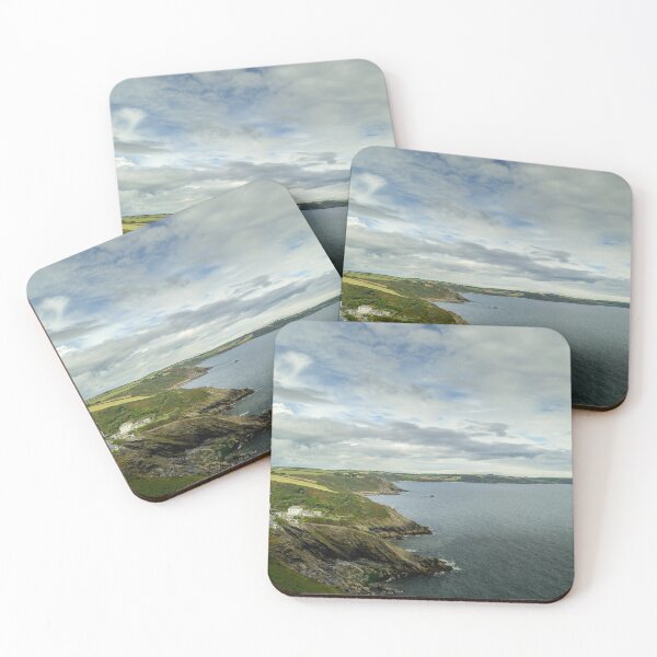 Item preview, View of the Cornish Coastline near the fishing village of Portloe designed and sold by MichaelBShannon.