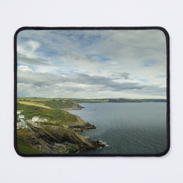 Item preview, View of the Cornish Coastline near the fishing village of Portloe designed and sold by MichaelBShannon.