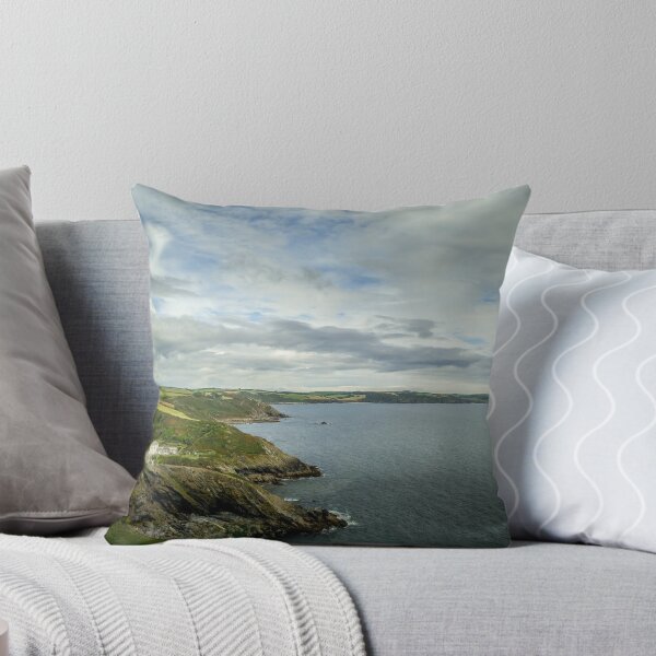 Item preview, View of the Cornish Coastline near the fishing village of Portloe designed and sold by MichaelBShannon.