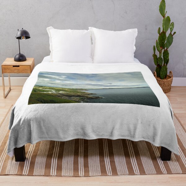 Item preview, View of the Cornish Coastline near the fishing village of Portloe designed and sold by MichaelBShannon.