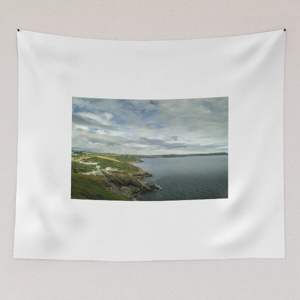Item preview, View of the Cornish Coastline near the fishing village of Portloe designed and sold by MichaelBShannon.