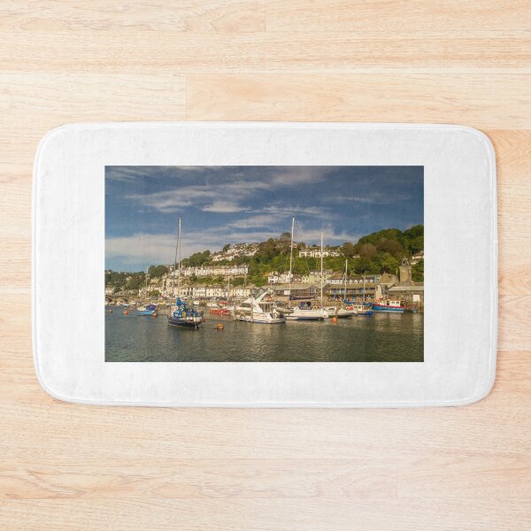 Item preview, Boats and yachts moored in the harbour, Looe, Cornwall designed and sold by MichaelBShannon.