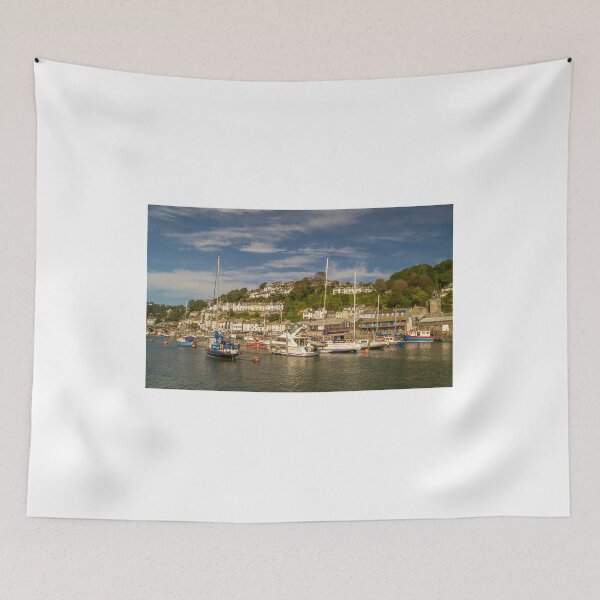 Item preview, Boats and yachts moored in the harbour, Looe, Cornwall designed and sold by MichaelBShannon.