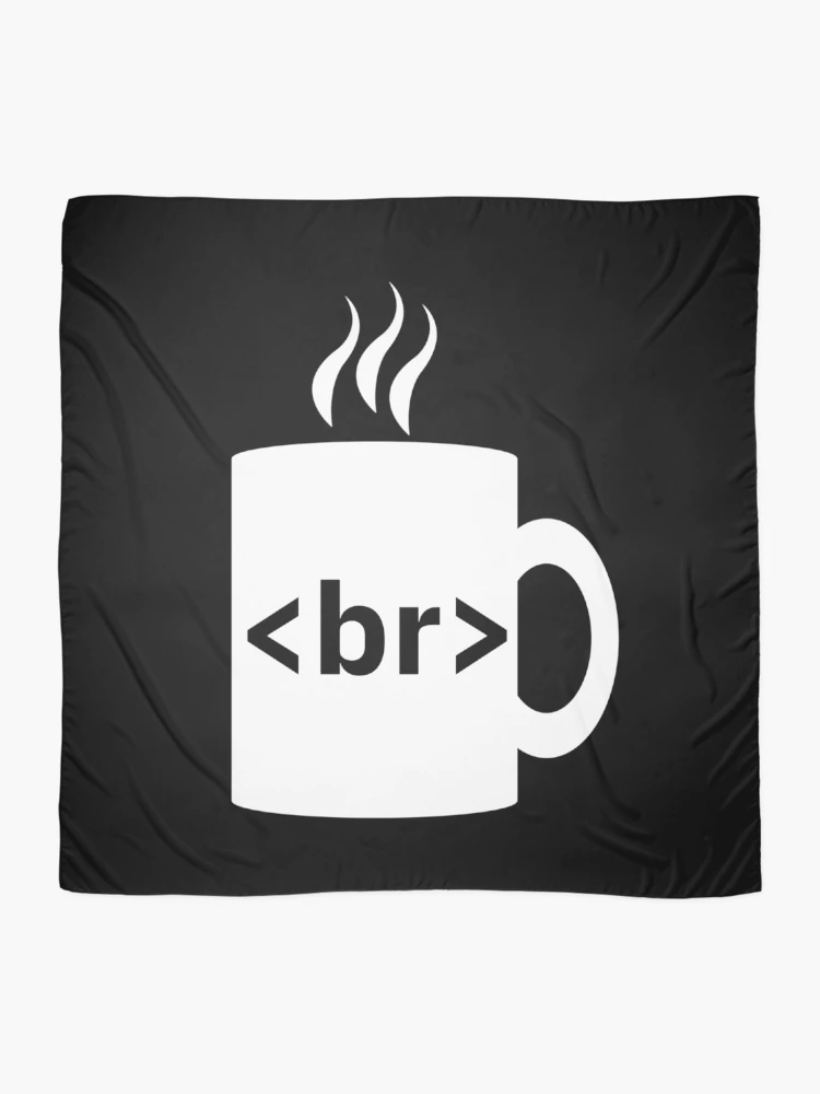 Thumbnail 2 of 3, Scarf, Funny Works Coffee Break JavaScript Computer Science Programmer _ Coding designed and sold by UTVankdesign.