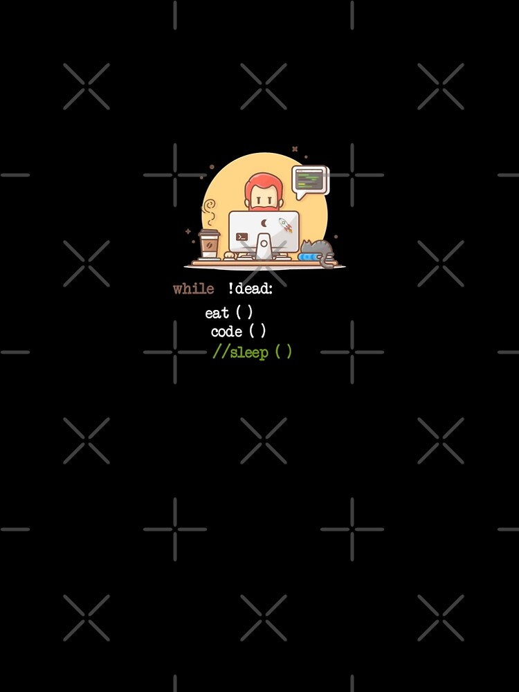 Thumbnail 5 von 5, A-Linien Kleid, Funny Works Coffee Cat IT-Programmcode Programmierer Programmierer Informatik designt und verkauft von UTVankdesign.