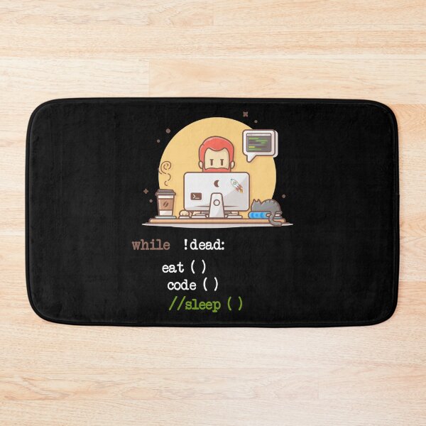 Item preview, Funny Works Coffee Cat IT Program Code Programmer Coder Computer Science designed and sold by UTVankdesign.