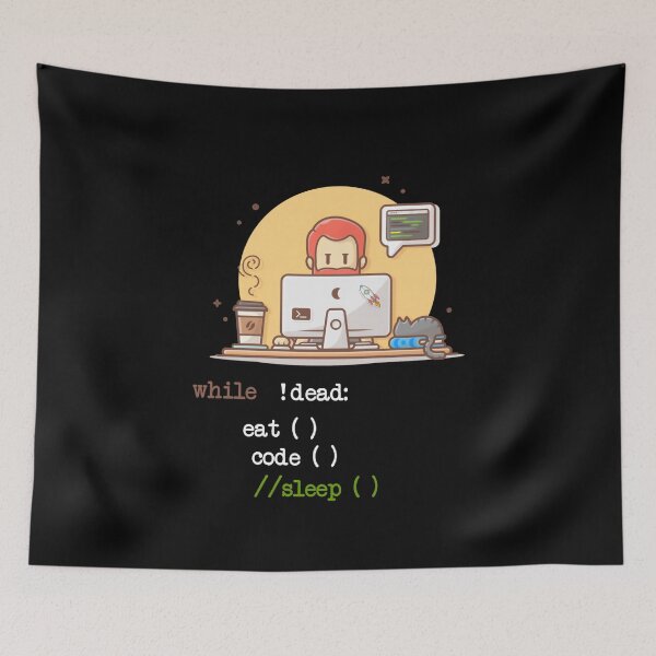 Item preview, Funny Works Coffee Cat IT Program Code Programmer Coder Computer Science designed and sold by UTVankdesign.