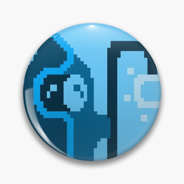 Item preview, Tiny Light Blue Pixel Wizard designed and sold by rin3d .