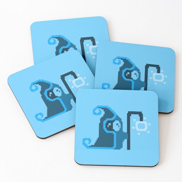 Item preview, Tiny Light Blue Pixel Wizard designed and sold by rin3d .