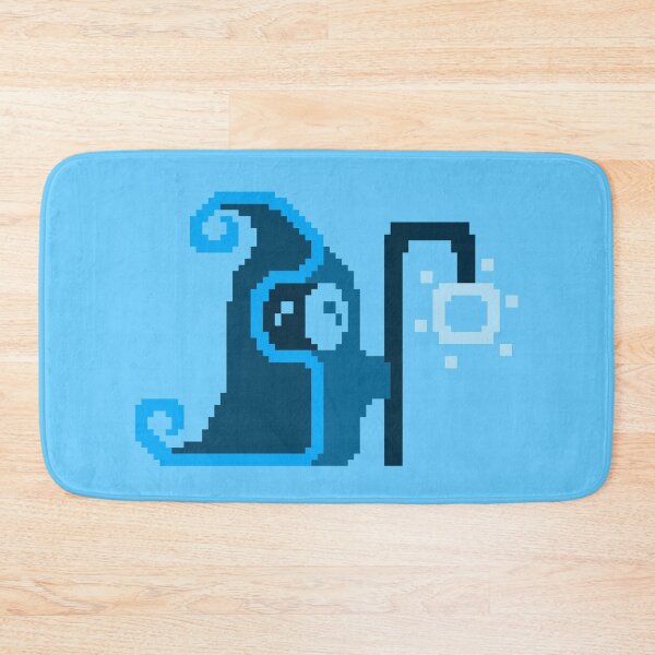 Item preview, Tiny Light Blue Pixel Wizard designed and sold by rin3d .