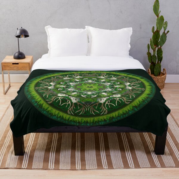 Item preview, Fern and Bone Mandala designed and sold by PaleoPanthera.