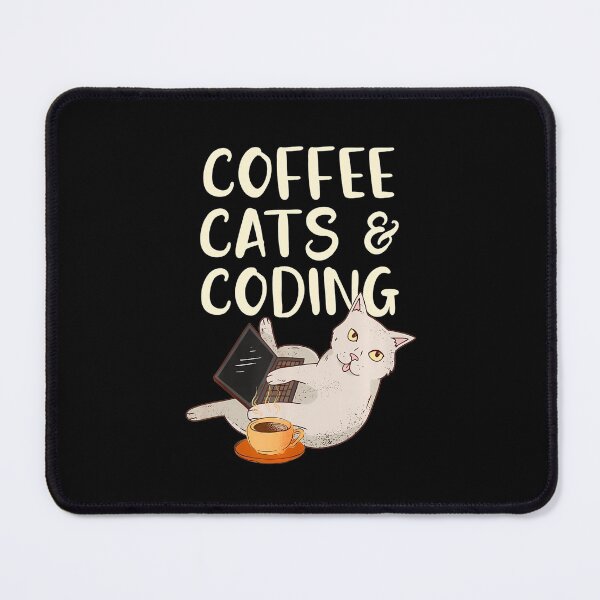 Item preview, Funny Works Coffee, Cats, and Coding Funny Programmer designed and sold by UTVankdesign.
