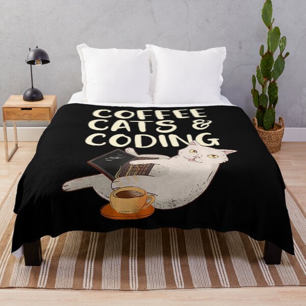 Item preview, Funny Works Coffee, Cats, and Coding Funny Programmer designed and sold by UTVankdesign.
