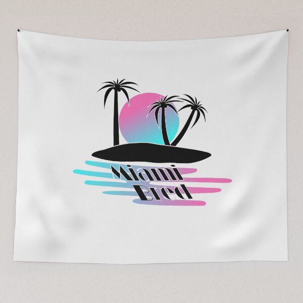 Item preview, Miami Bred (retro tropical island beach sunset) designed and sold by Yrwil.