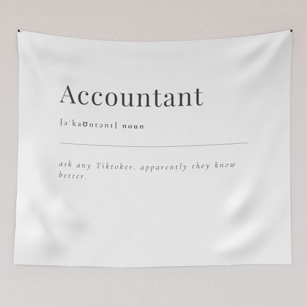 Item preview, Accountant - the TIKTOKER version designed and sold by rgsblo.