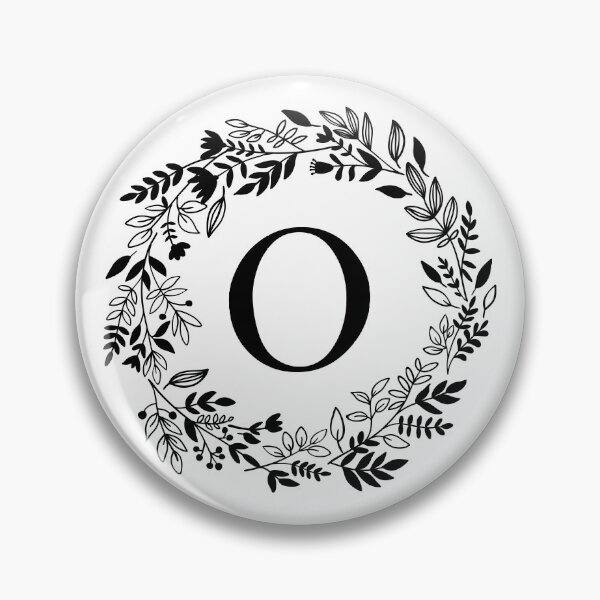 Item preview, Letter O with Floral Wreath - Initial O - Monogram Art designed and sold by thelustrous.
