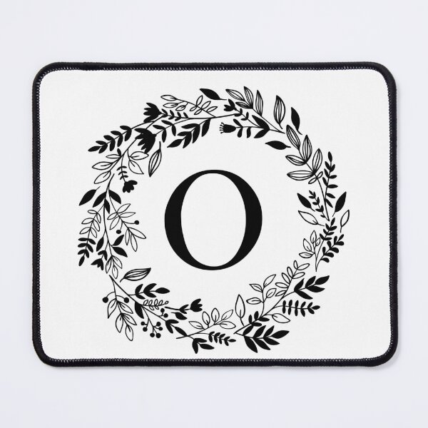 Item preview, Letter O with Floral Wreath - Initial O - Monogram Art designed and sold by thelustrous.