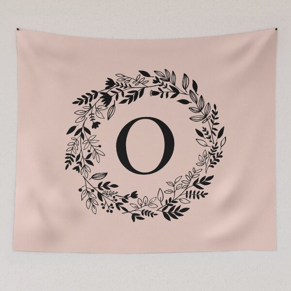 Item preview, Letter O with Floral Wreath - Initial O - Monogram Art designed and sold by thelustrous.