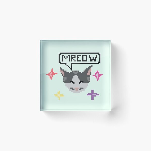 Item preview, Pixel 8-Bit Cat  designed and sold by EviBrevi.