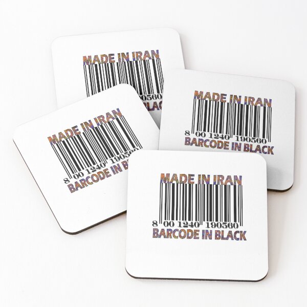 Item preview, Made in Iran Barcode in BlacK designed and sold by Grimecrom.