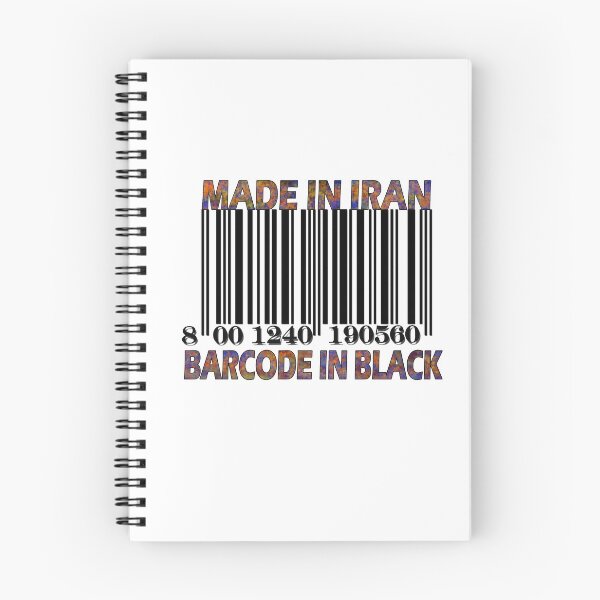 Item preview, Made in Iran Barcode in BlacK designed and sold by Grimecrom.