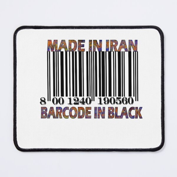 Item preview, Made in Iran Barcode in BlacK designed and sold by Grimecrom.