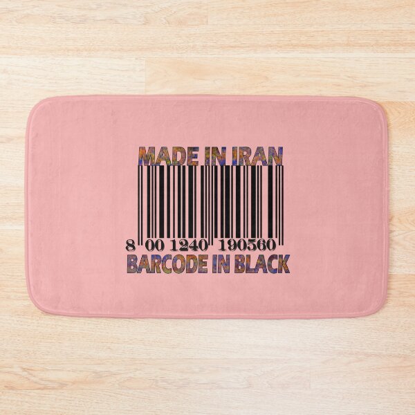 Item preview, Made in Iran Barcode in BlacK designed and sold by Grimecrom.