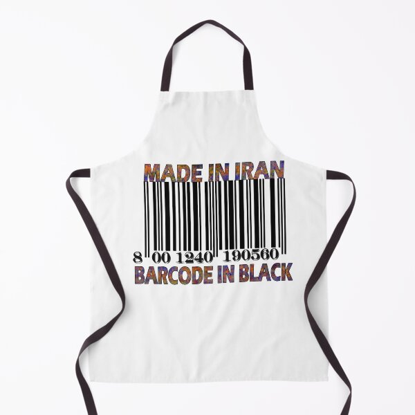 Item preview, Made in Iran Barcode in BlacK designed and sold by Grimecrom.