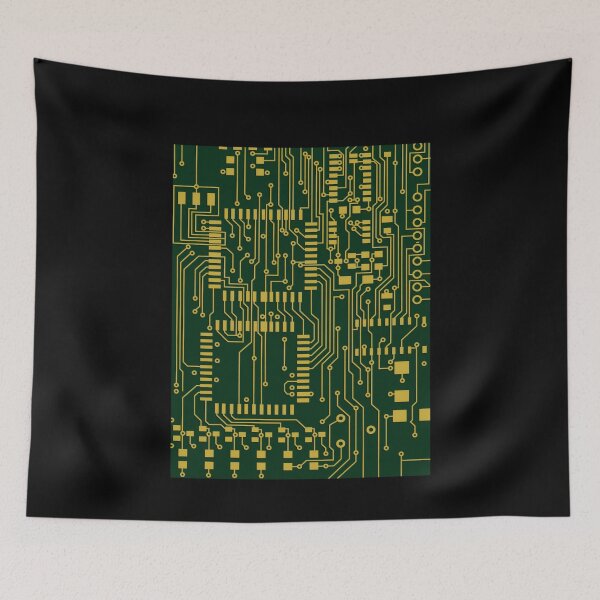 Item preview, Funny Works Computer Circuit Board - Electronics Tech designed and sold by UTVankdesign.