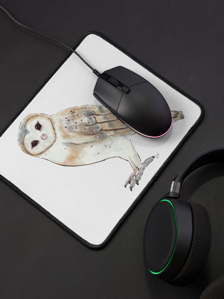 Alternate view of Barn Owl _ bird lovers collection_neutral palette Mouse Pad